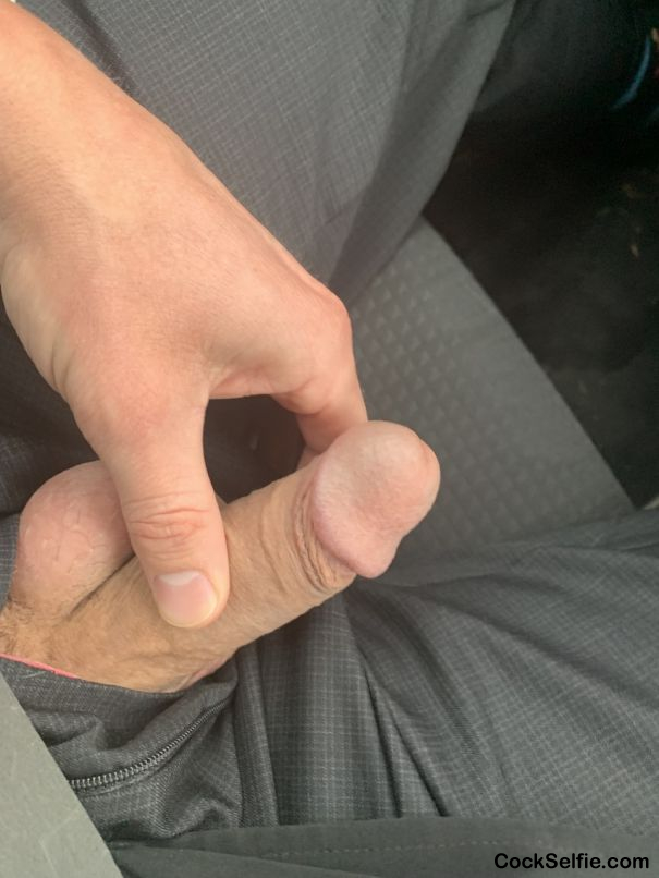 In the car - Cock Selfie