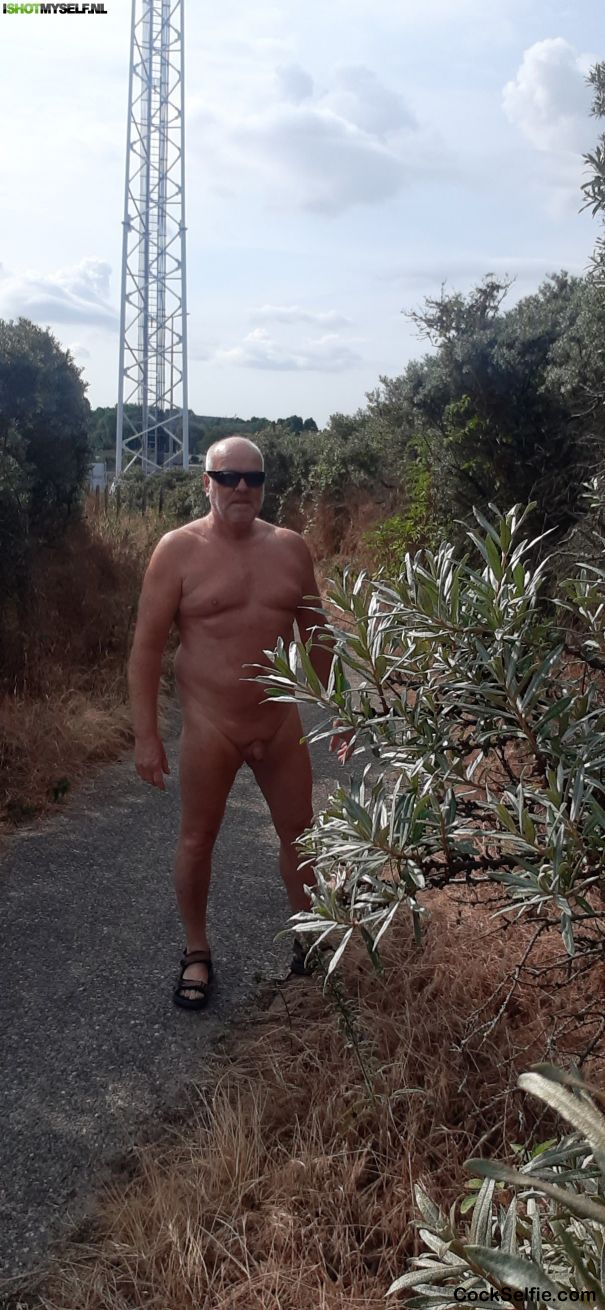 Naked walk - Cock Selfie