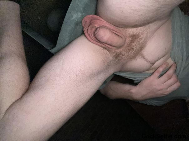 I hope you like my big balls - Cock Selfie