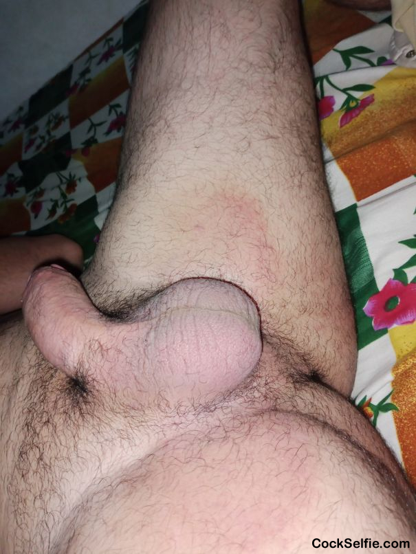 My sensitive balls. When someone touch it i become so horny - Cock Selfie