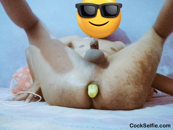 Cucumber sex - Cock Selfie