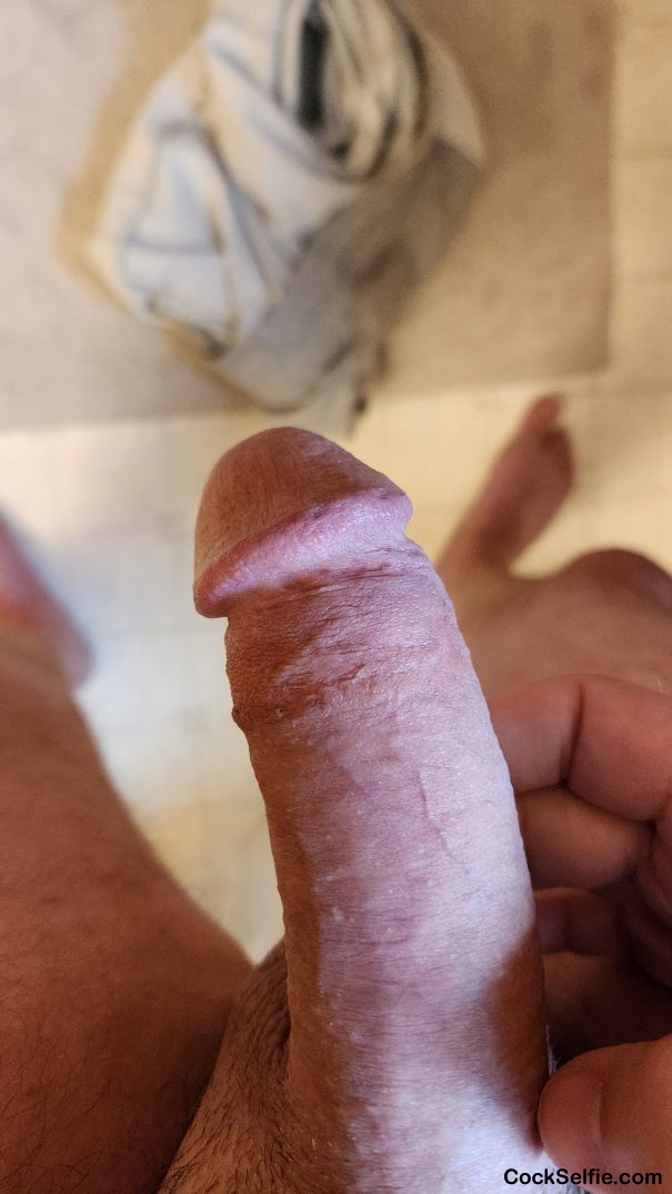 Warming up before shower - Cock Selfie