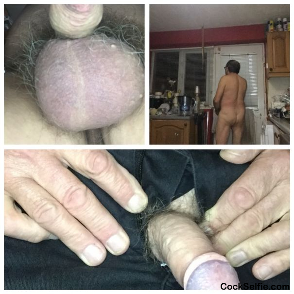 Big dalls dick and full naked rear - Cock Selfie