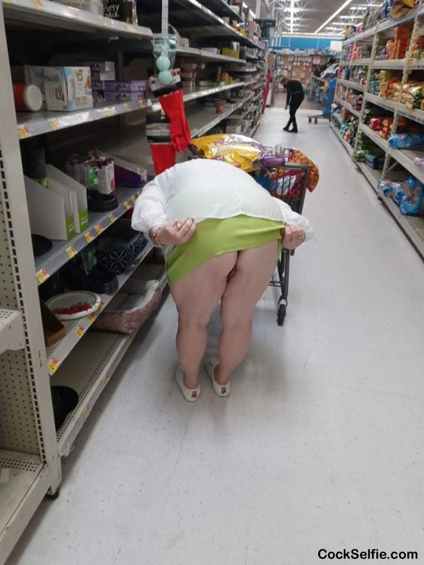 At Walmart - Cock Selfie