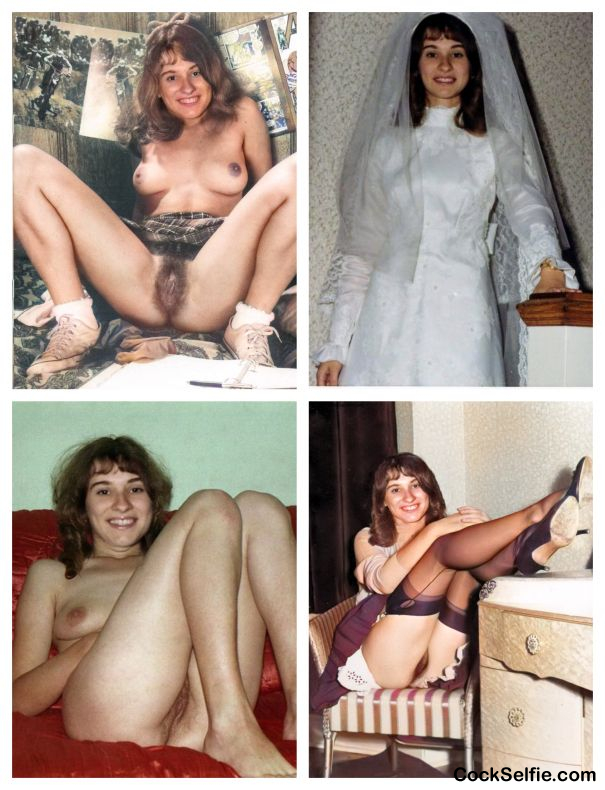 Young Bride Joyce Naked Wedding Dress - Cock Selfie