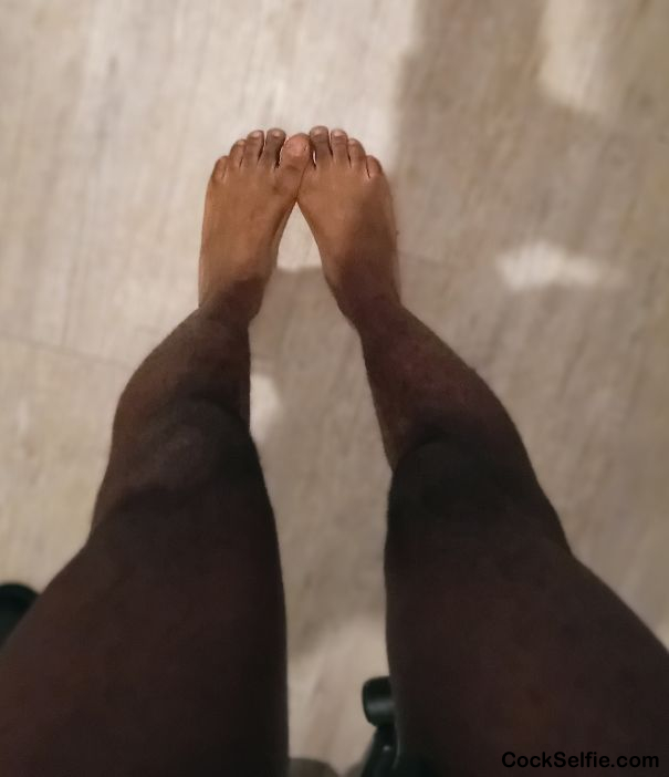 Foot Fetish request >_> - Cock Selfie