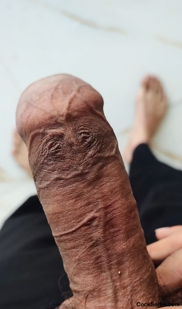 Any comments ?on my amazing foreskin I got some eyes of my dick lol - Cock Selfie