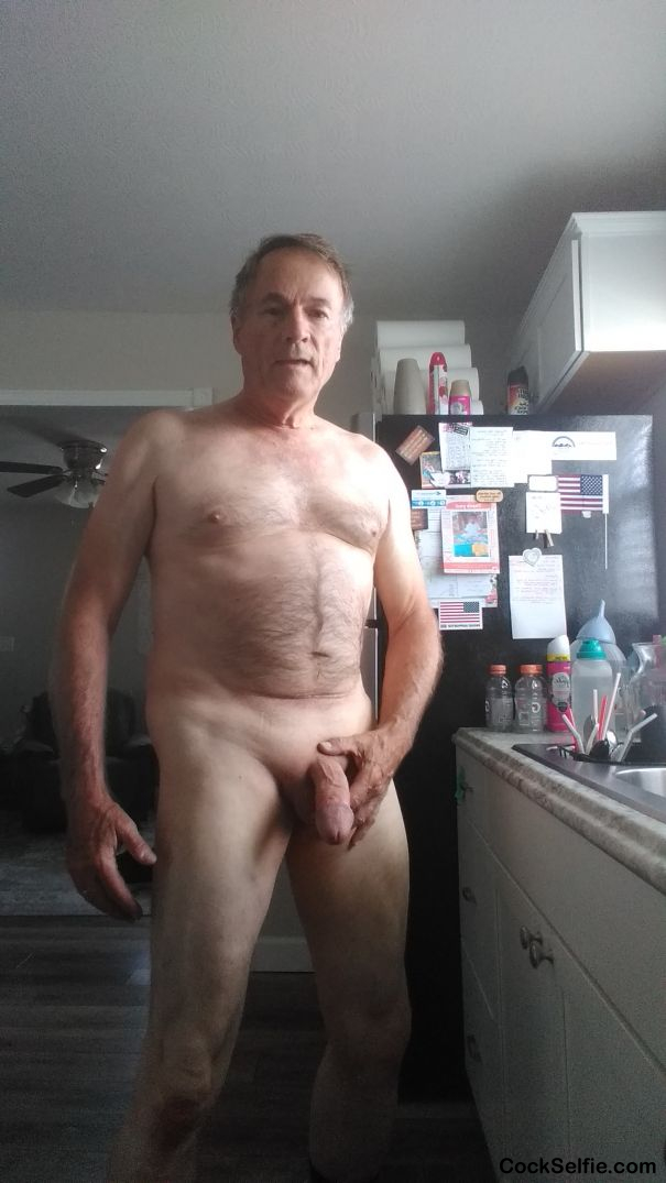 Thinking about stroking my meat - Cock Selfie