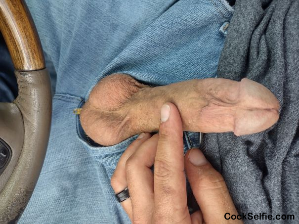 Long hard white dick - Cock Selfie