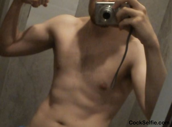 Bulgarian teen abs and muscles biceps - Cock Selfie