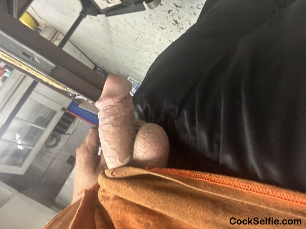 Pulled it out at work - Cock Selfie