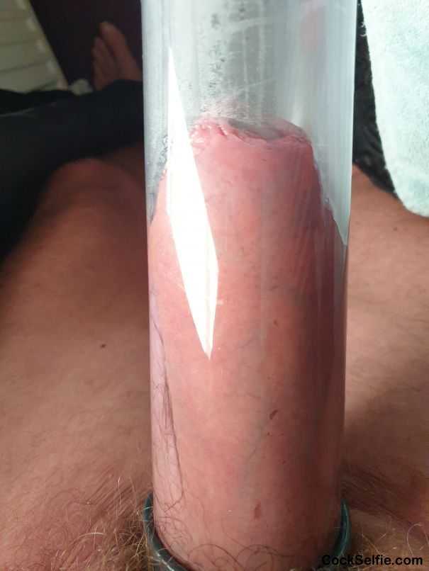 Adrian showing cock and Balls in Pump - Cock Selfie