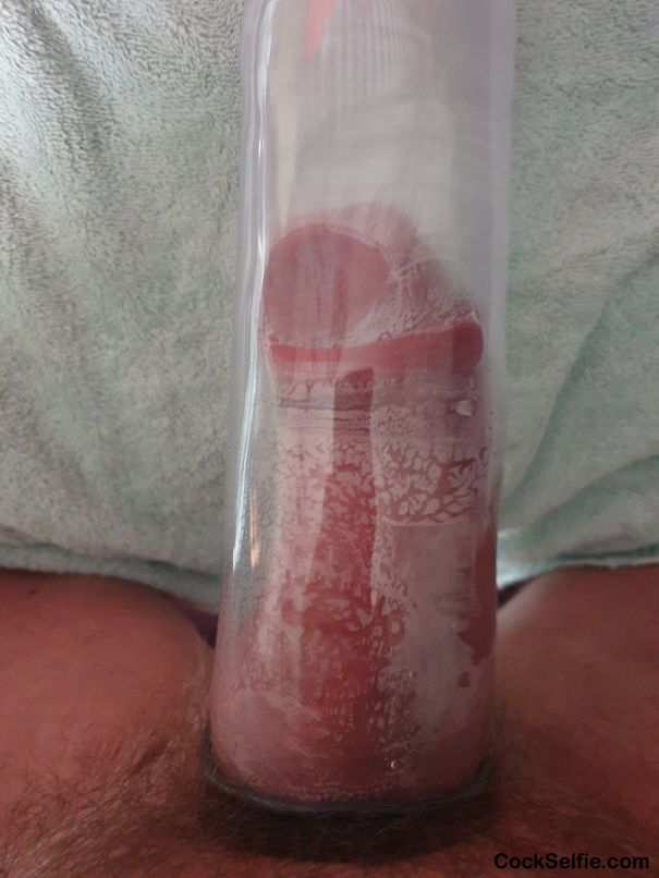 Adrian's pumped Cock, in the tube - Cock Selfie