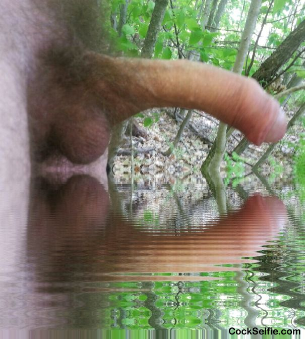 Strolling thru the water...wanna Join Me ?? - Cock Selfie