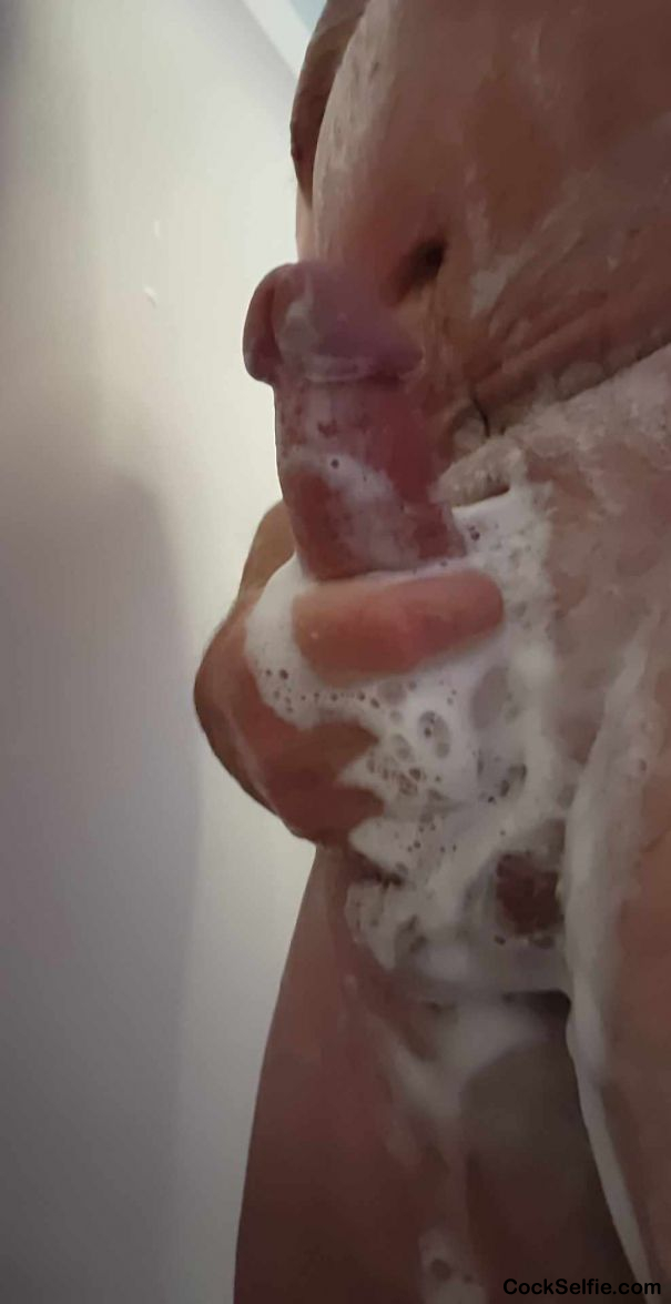 Stroking in the shower - Cock Selfie