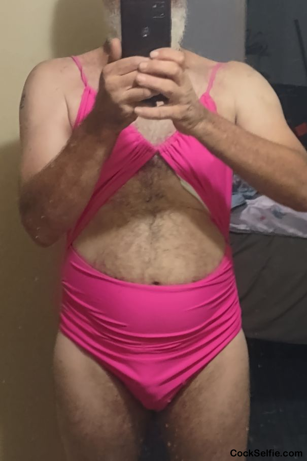 Me in my wife bathi suit what y'all think - Cock Selfie