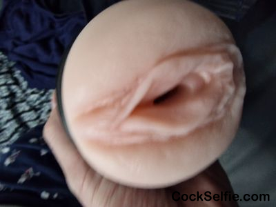 My Vibrating pussy lips, I'm going to put my cock inside - Cock Selfie