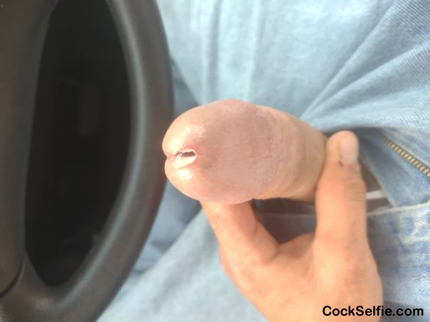 Long hard white dick - Cock Selfie