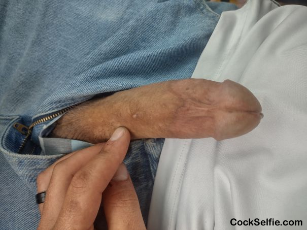 Long hard white dick - Cock Selfie