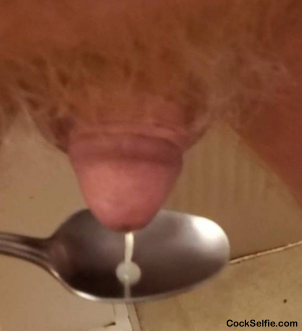 After solo anal....my precious precum - Cock Selfie