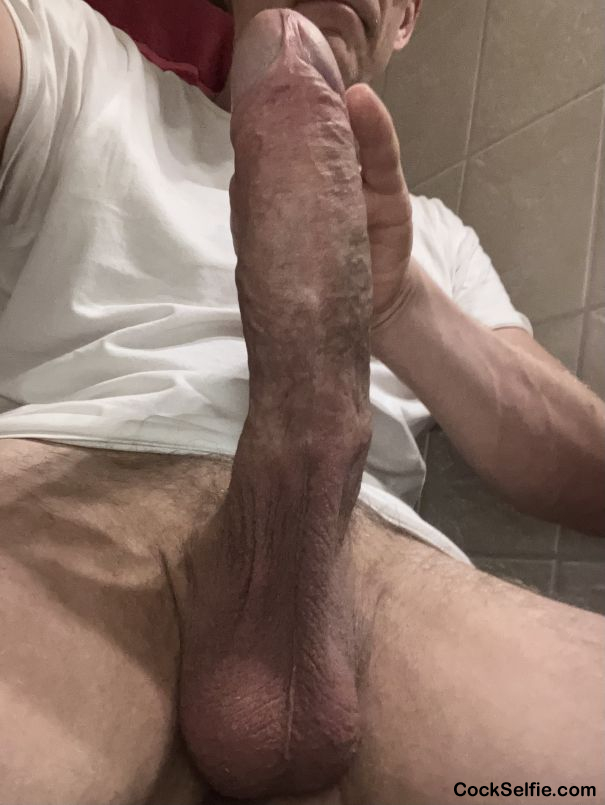 Pointing up - Cock Selfie