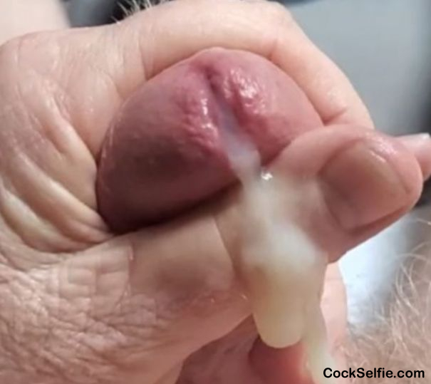 Very Thick gobs of sperm for you - Cock Selfie