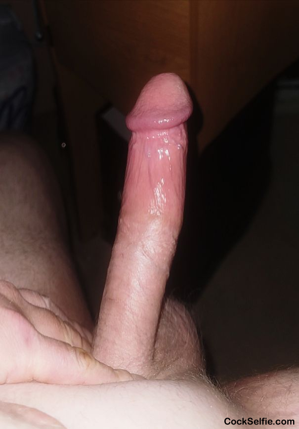 Get so hard waving my cock around in front of a window hoping to get caught then rub our cocks together - Cock Selfie