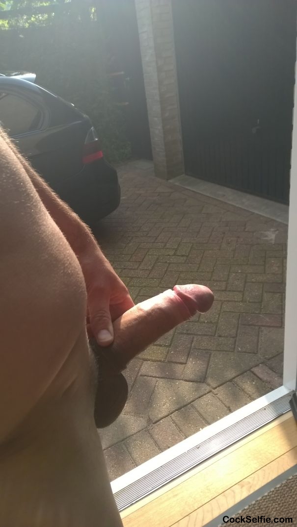 Someone at the door for a blowjob..? - Cock Selfie