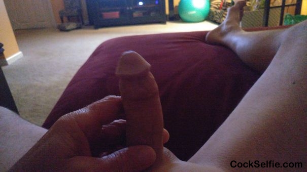 Playing with my cock for all to see - Cock Selfie