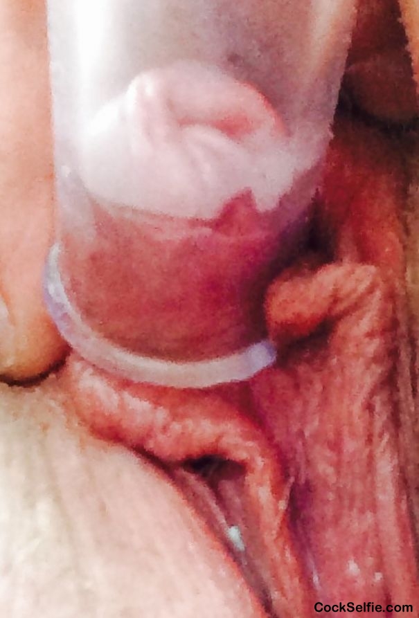 Clit pump.. - Cock Selfie