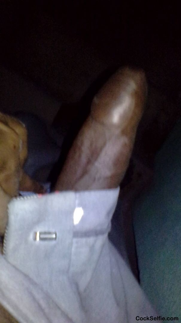 my cock enter outside my pant - Cock Selfie