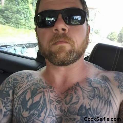 Perfect Combination; big Dick & lots Of tatts - Cock Selfie