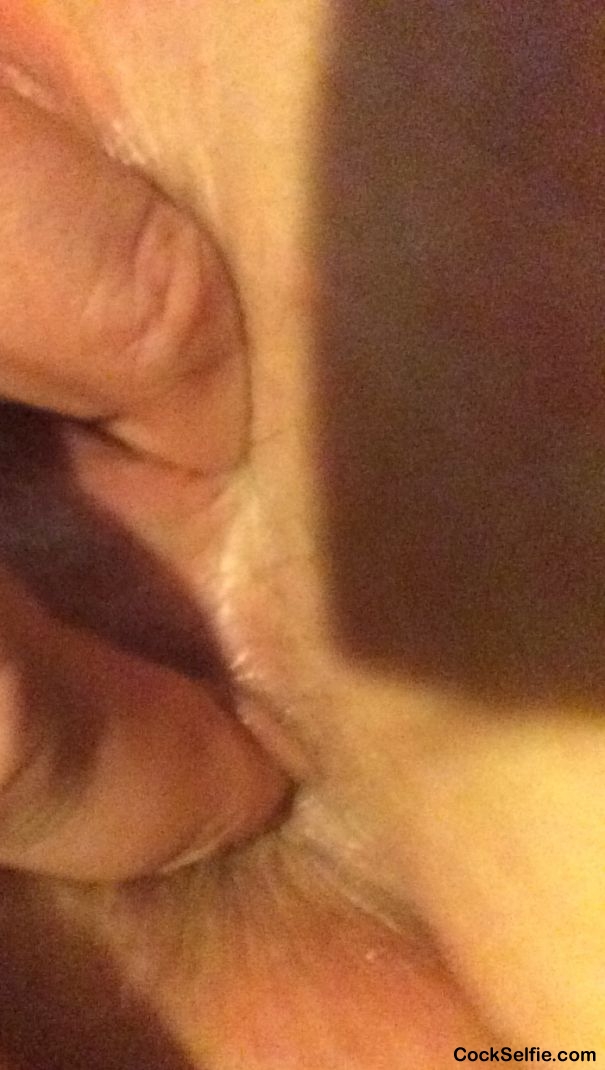 Finger in both holes - Cock Selfie