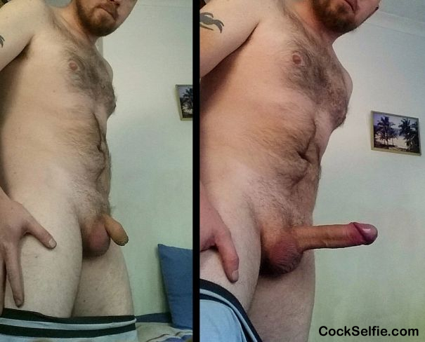 look at my grower. worship my cock - Cock Selfie